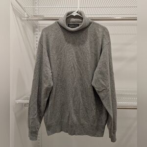 Saddles Gray Cashmere Turtle Neck